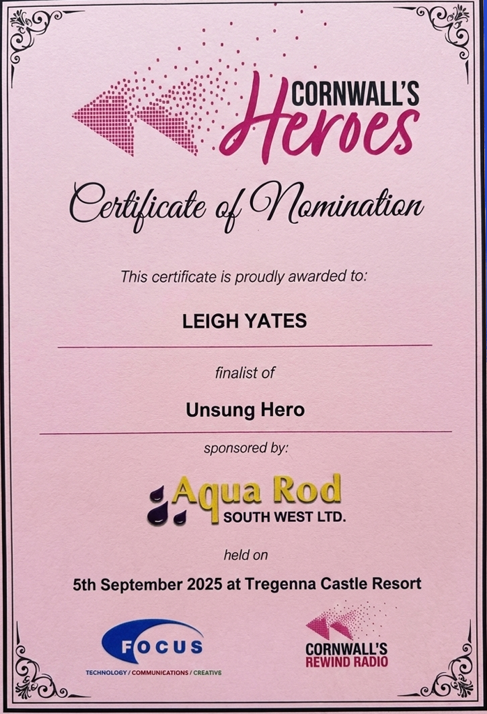 Cornwall's Heroes Unsung Hero 2025